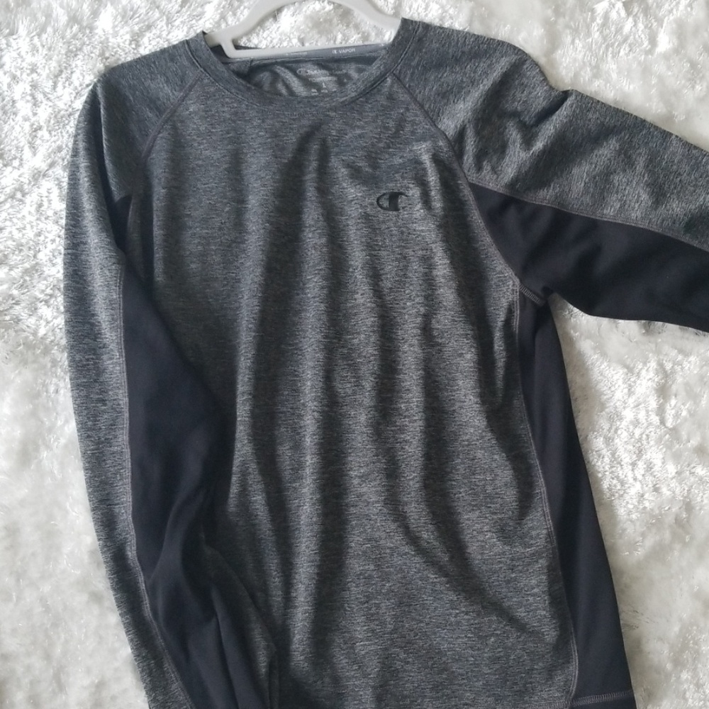 Champion long sleeve man L gray